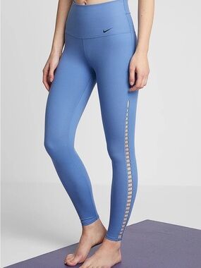 Nike Periwinkle High-Waist Leggings with Side Cutouts